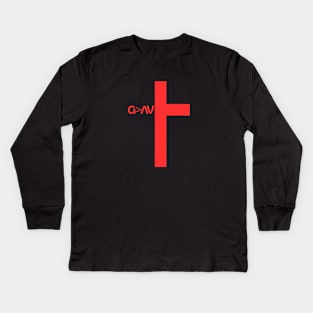 God Is Greater Than The Highs And Lows Kids Long Sleeve T-Shirt